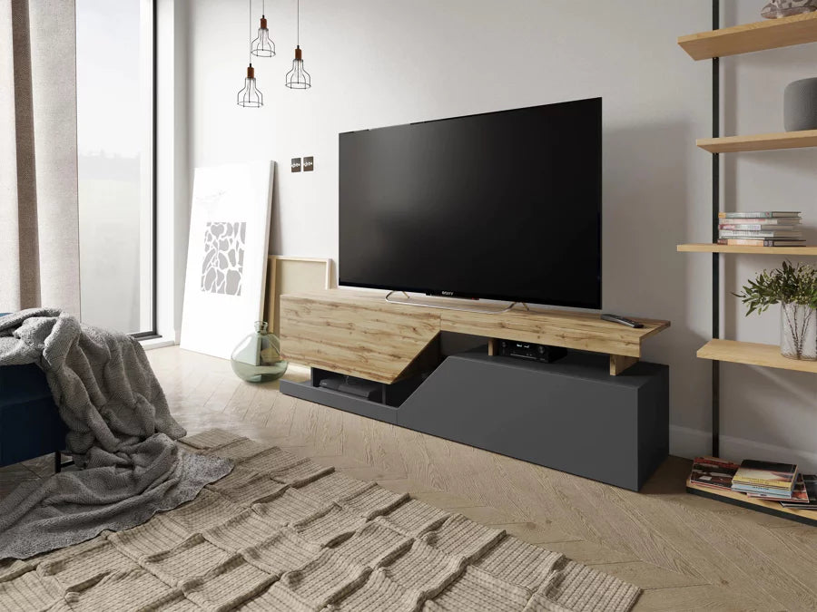 TV table Comfivo Daldune (Anthracite + Votan oak)